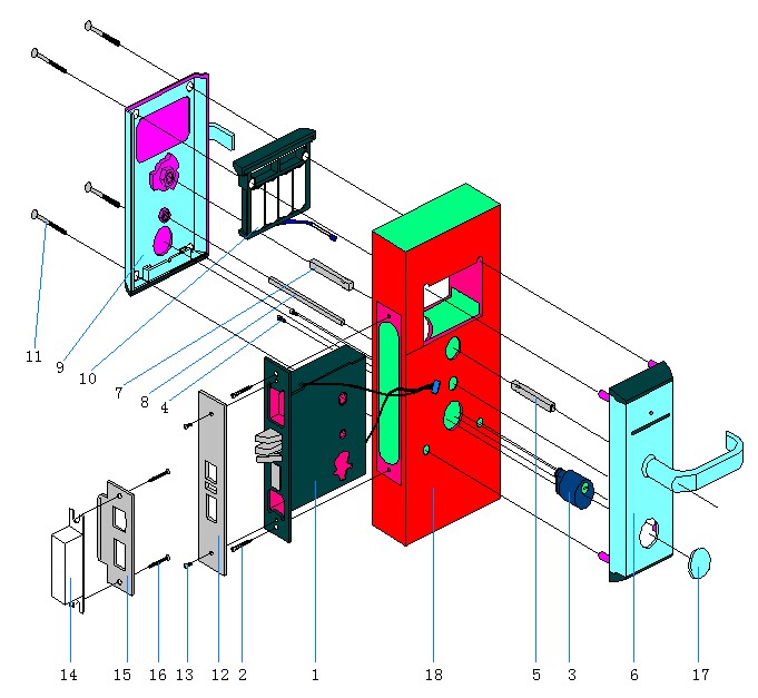 門鎖安裝步驟- 固麗電子科技有限公司告訴你